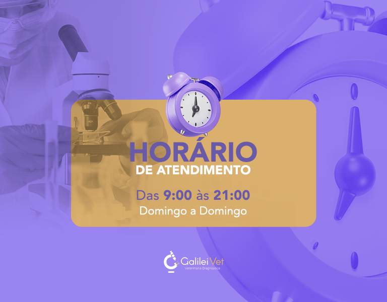 Horário de funcionamento do laboratório