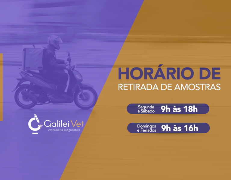 Horário de funcionamento para recolhimento de amostras